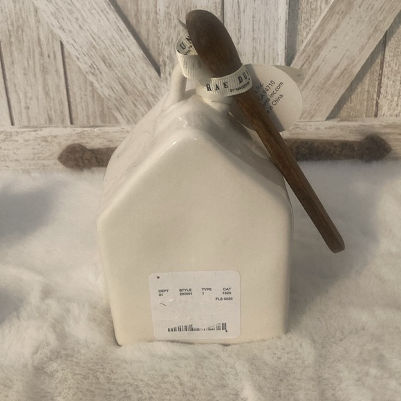 Rae Dunn Salt Pig with Wooden Spoon - Picture 5 of 10
